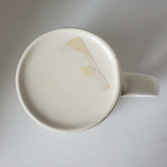Jamaica Map White, Iridescent Cream & Silver Ceramic Coffee Mug Cup Dr Bird 4" - Picture 7 of 8